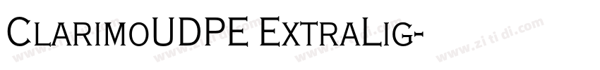 ClarimoUDPE ExtraLig字体转换